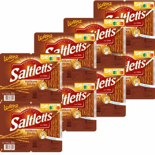 Lorenz Saltletts Sticks Vollkorn Salzstangen mit Meersalz VPE (8x175g Packung)