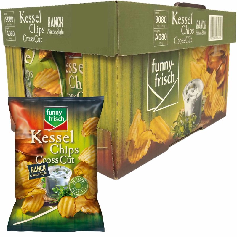 Funny Frisch Kruspers Sour Cream Style Lecker Gewürzt Vegetarisch