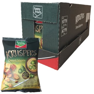Funny Frisch Kruspers Cheese & Jalapeno Weizen-Kräcker (10x120g Packung)
