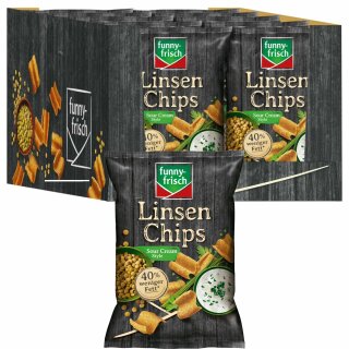 funny frisch Linsenchips Sour Creme VPE (12x90g Packung)