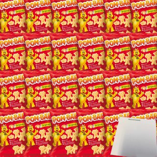 Funny Frisch Pom-Bär Kartoffel-Snack Glutenfrei 24er Pack (24x75g Packung) + usy Block