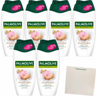 Palmolive Dusche Naturals Mandel & Milch (6x250ml Flasche) VPE + usy Block