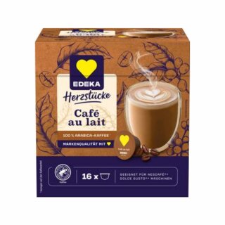Edeka NDG-Kapseln Café au Lait 16er (160g Packung)