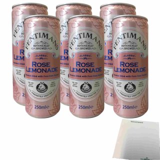 Fentimans Classic Rose Lemonade 6er Pack (6x250ml Dose EINWEG) + usy Block