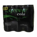 Green Cola 6er Pack (36x0,33l Dose Cola Stevia EINWEG) + usy Block