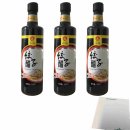 Shuita Dumplings Vinegar 3er Pack (3x500ml Flasche Teigtaschen Essig) + usy Block