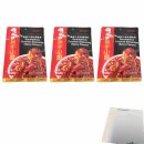 Haidilao Scrumptious Crayfish Seasoning 3er Pack (3x200g Beutel Sauce für Langusten) + usy Block