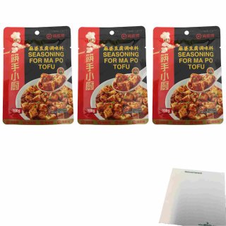 Haidilao Ma Po Tofu Seasoning 3er Pack (3x100g Beutel Würze) + usy Block