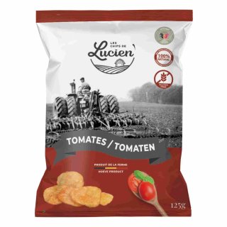 Les Chips de Lucien Tomate Basilikum (125g Beutel)
