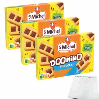 St Michel Doomino Chocolat 3er Pack (3x180g Packung) + usy Block