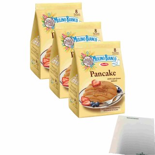Mulino Bianco Pancake 3er Pack (3x280g Packung) + usy Block