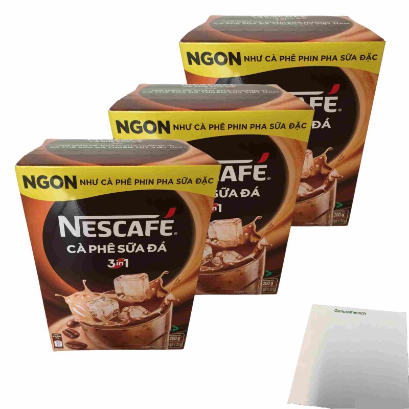 Nescafé 3 in 1 Eiskaffee ist lecker wie mit Kondensmi