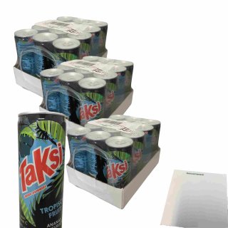 Taksi Tropisch Fruit Lekker Spannend! 3er Pack (36x0,25l Dose) + usy Block