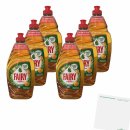 Fairy Geschirrspülmittel Mandarine & Ingwerblüte 6er Pack (6x450ml Flasche) + usy Block