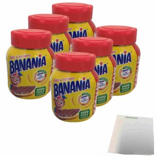BANANIA Brotaufstrich ohne Palmöl 6er Pack (6x750g Glas) + usy Block