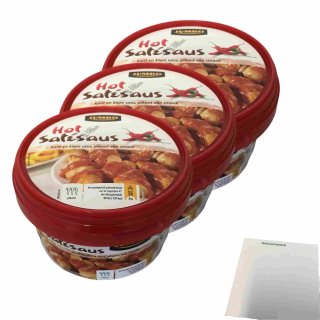 Jumbo Hot Saté Saus 3er Pack (3x500g Eimer) + usy Block