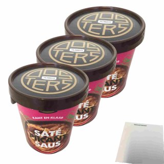 Jumbo Saté Pikant Saus 3er Pack (3x400g Eimer) + usy Block