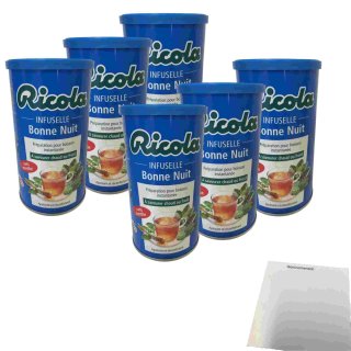 Ricola Infuselle Gute Nacht, Instant-Getränkezubereitung 6er Pack (6x200g Dose) + usy Block