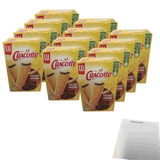 LU Cracotte Knuspriger Toast mit Schokoladenfüllung 12er Pack (12x200g Packung) + usy Block
