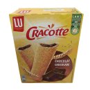 LU Cracotte Knuspriger Toast mit Schokoladenfüllung 12er Pack (12x200g Packung) + usy Block