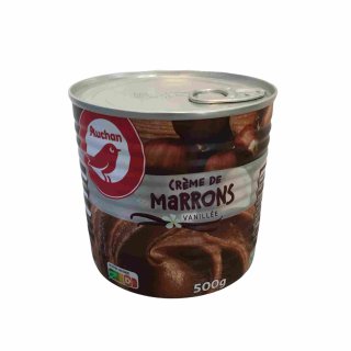 Auchan Kastaniencreme mit Vanillegeschmack (500g Dose)