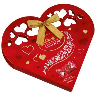 Lindt lindor heart packaging, whole milk balls 4000539102325