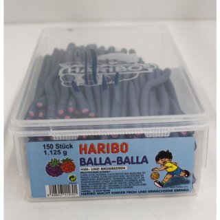 Haribo Balla Balla Fruchtgummi-Konfekt mit Himbeere/Brombeere (1,125kg Packung)