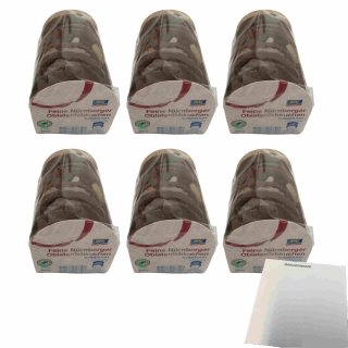 aro Feine Nürnberger Oblatenlebkuchen 6er Pack (6x200g Packung) + usy Block