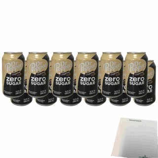 Dr. Pepper & Cream Soda zero sugar (12x0,355l Dose US Import) + usy Block