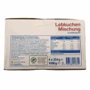 aro Lebkuchen Mischung 6er Pack (6x1kg Packung) + usy Block