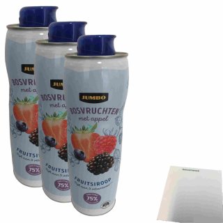 Jumbo Fruchtsirup Waldfrüchte mit Apfel 3x(3x750ml Flasche) + usy Block