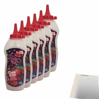 Lets Erdbeer Pfannkuchen Mix Shaker 6er Pack (6x175g Flasche) + usy Block