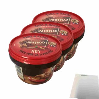 Wijko Satésaus Hot 3er Pack (3x500g Eimer) + usy Block