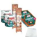 Ferrero Weihnachten 2021 Mix Pack XL (enthält: 2x duplo Spekulatius 18 Riegel, 2x Giotto Momenti Zimtstern und 2x Küsschen Lebkuchen) + usy Block