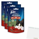 Felix Naturally Delicious Rind N1 3er Pack (3x50g Packung) + usy Block