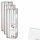 G&G Spitzkerze weiss 3er Pack (3x8St Packung) + usy Block