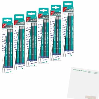 G&G Tintenlöscher 6er Pack (6x4St Packung) + usy Block