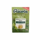 Ricola Limetten und grüner Tee Bonbons ohne Zucker (50g Packung)