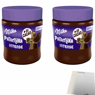 Milka Patamilka Intense 2er Pack (2x360g Glas) + usy Block
