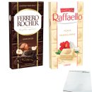 Ferrero Schokolade Raffaello & Dunkel Testpaket (2x90g Tafel) + usy Block