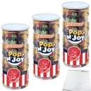 Popcorn Caramel Pop N Joy Tutti Frutti 3er Pack (3x170g Dose) + usy Block
