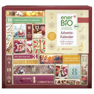 enerBiO Adventskalender, 24 Bio-Leckereien zum Genießen!