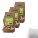 Puglia Sapori Taralli Gebäck mit Fenchel 3er Pack (3x250g Beutel) + usy Block