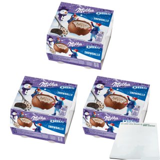 Milka Snow Balls Oreo 3er Pack (3x112g Packung) + usy Block MHD 31.03.2023 Sonderpreis