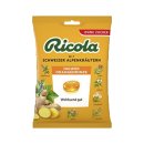 Ricola Ingwer Orangenminze Bonbons ohne Zucker 18er Pack (18x75g Beutel) + usy Block