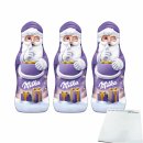 Milka Weihnachtsmann Alpenmilch Schokolade 3er Pack (3x15g) + usy Block