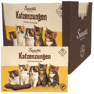 Sarotti Katzenzungen Vollmilchschokolade VPE (10x100g Packung)