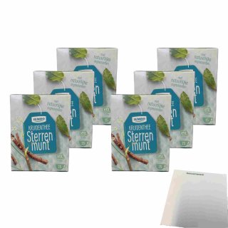 Jumbo Kruidenthee Sterrenmunt (Kräutertee) 15 Teebeutel 6er Pack (6x30g Packung) + usy Block