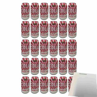Jumbo Cola Strawberry Cream 30er Pack (30x0,33l Dose Erdbeer-Sahne-Cola) + usy Block