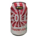 Jumbo Cola Strawberry Cream 30er Pack (30x0,33l Dose Erdbeer-Sahne-Cola) + usy Block